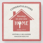 Aangepaste adapter voor client nieuw startpunt stenen onderzetter (Voorkant)