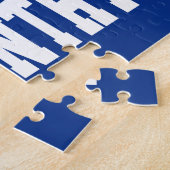 Aangepaste ADD NAAM Cross Country Hardlopen Hardlo Legpuzzel (Zijkant)