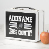 Aangepaste ADD NAAM Cross Country Runner Running T (In situ)