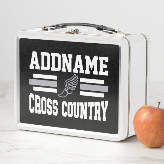 Aangepaste ADD NAAM Cross Country Runner Running T (In situ)