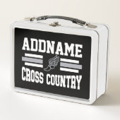 Aangepaste ADD NAAM Cross Country Runner Running T (Voorkant)