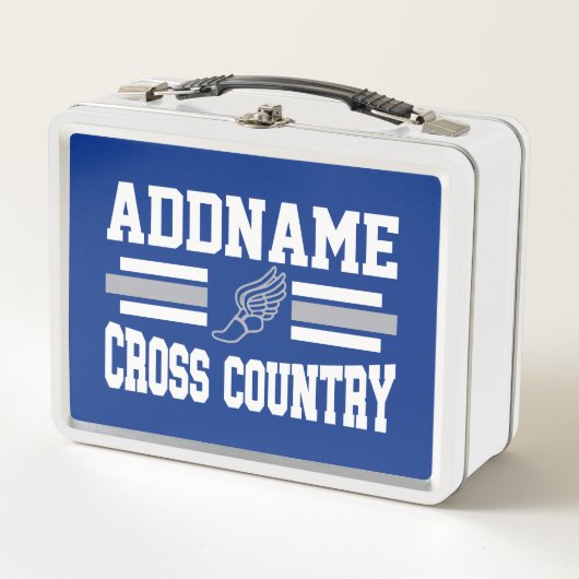 Aangepaste ADD NAAM Cross Country Runner Running T (Voorkant)