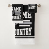 Aangepaste ADD NAAM Cross Country Runner Running T Bad Handdoek (Insitu)