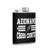 Aangepaste ADD NAAM Cross Country Runner Running T Heupfles (Rechts)