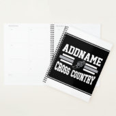 Aangepaste ADD NAAM Cross Country Runner Running T Planner (Display)