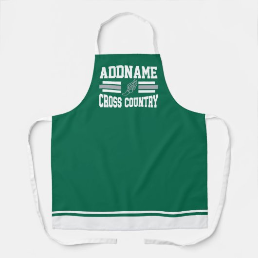 Aangepaste ADD NAAM Cross Country Runner Running T Schort (Voorkant)