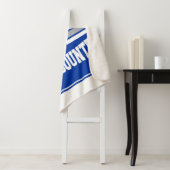 Aangepaste ADD NAAM Cross Country Runner Running T Sherpa Deken (In situ)