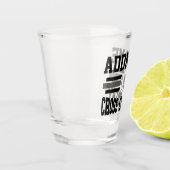 Aangepaste ADD NAAM Cross Country Runner Running T Shot Glas (Links)