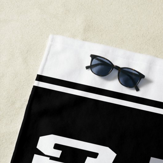 Aangepaste ADD NAAM Cross Country Runner Running T Strandlaken (In situ)