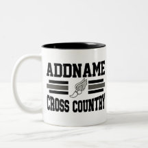 Aangepaste ADD NAAM Cross Country Runner Running T