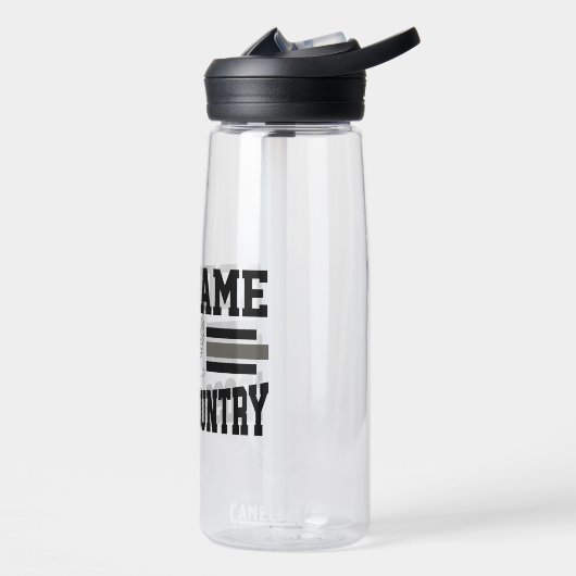 Aangepaste ADD NAAM Cross Country Runner Running T Waterfles (Links)