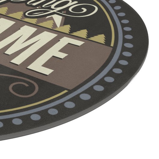 Aangepaste ADD NAAM Familie Kamp Trip Camping Reun Snijplank (Hoek)