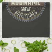 Aangepaste ADD NAAM Familie Kamp Trip Camping Reun Theedoek (Gevouwen)