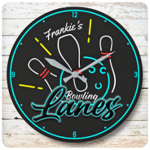 Aangepaste ADD NAAM Retro Bowler Bowling Lanes