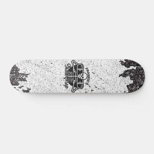 Aangepaste ADD NAAM Skull Skateboard Schaats Winke (Horizontaal)