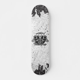 Aangepaste ADD NAAM Skull Skateboard Schaats Winke
