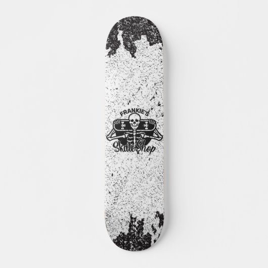 Aangepaste ADD NAAM Skull Skateboard Schaats Winke (Voorkant)