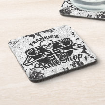 Aangepaste ADD NAAM Skull Skateboard Schaats Winke