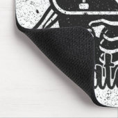 Aangepaste ADD NAAM Skull Skateboard Schaats Winke Muismat (Hoek)