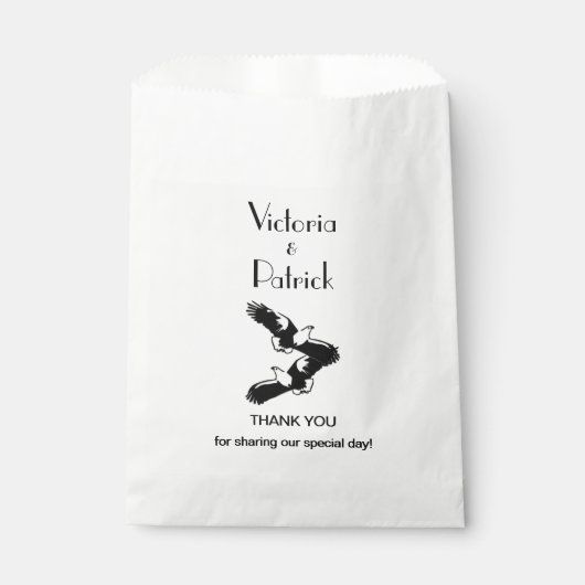 Aangepaste adelaars aanwakkeren Bedankt Bedankzakje (Voorkant)