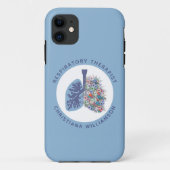 Aangepaste ademhalingstherapie Floral Lungs Gift Case-Mate iPhone Case (Achterkant)
