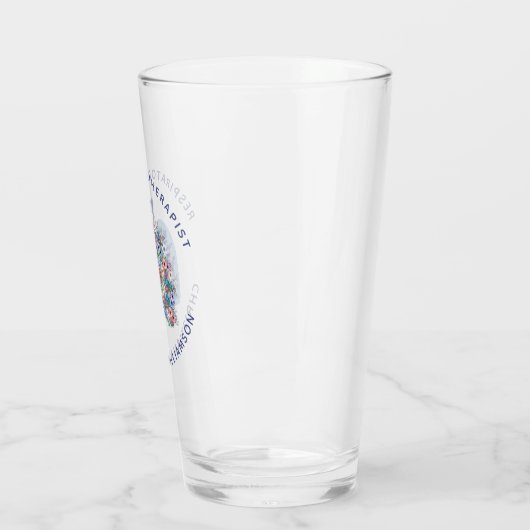 Aangepaste ademhalingstherapie Floral Lungs Gift Glas (Links)