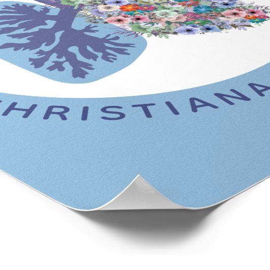 Aangepaste ademhalingstherapie Floral Lungs Gift Poster (Hoek)