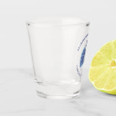 Aangepaste ademhalingstherapie Floral Lungs Gift Shot Glas (Links)