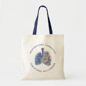 Aangepaste ademhalingstherapie Floral Lungs Gift Tote Bag (Voorkant)