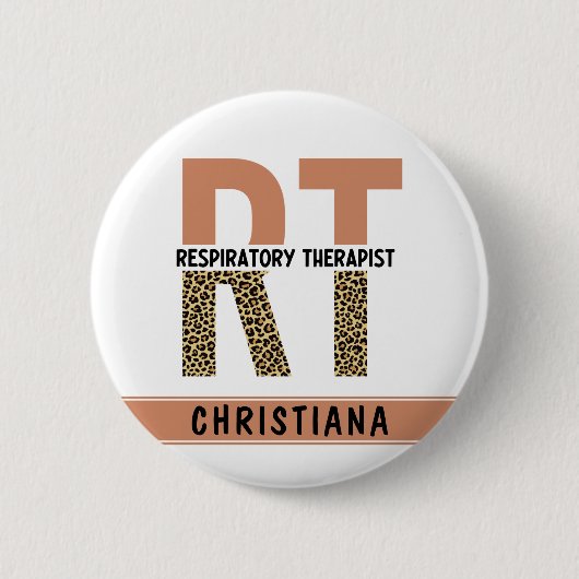 Aangepaste ademhalingstherapie RT Cadeau Ronde Button 5,7 Cm (Voorkant)