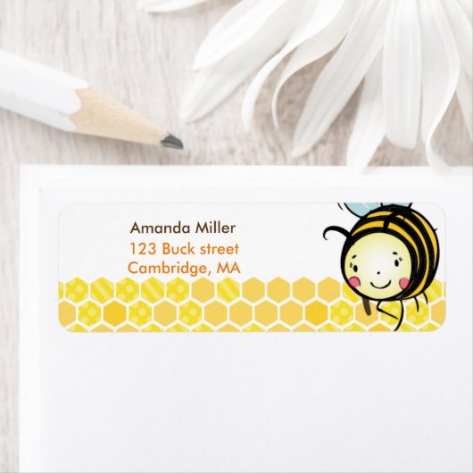 Aangepaste Adresetiketten bijen Etiket (Insitu)