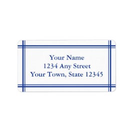 Aangepaste Adresetiketten - Dark Navy Blue Etiket