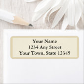 Aangepaste Adresetiketten - Ecru, beige of crème Etiket (Insitu)