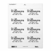 Aangepaste Adresetiketten Etiket (Full Sheet)