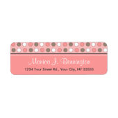 Aangepaste Adresetiketten met roze pols Etiket (Voorkant)
