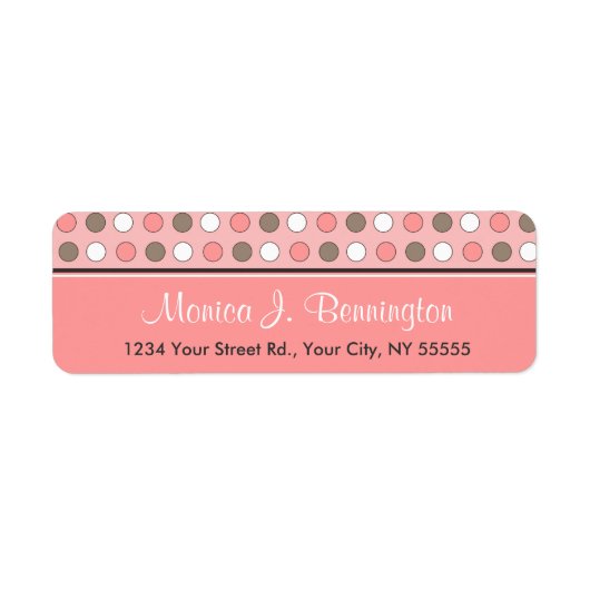 Aangepaste Adresetiketten met roze pols Etiket (Voorkant)