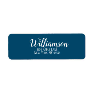 Aangepaste Adresetiketten Navy bruiloft Etiket