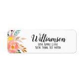 Aangepaste Adresetiketten Navy bruiloft Etiket (Voorkant)