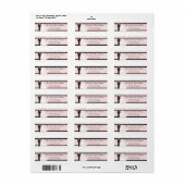 Aangepaste Adresetiketten voor bruiloft Attire Etiket (Full Sheet)