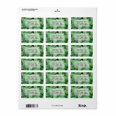 Aangepaste Adresetiketten voor groene shamrocks Etiket (Full Sheet)