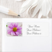 Aangepaste Adresetiketten voor roze Daisy Flower Etiket (Insitu)