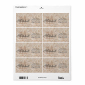 Aangepaste adresetiketten voor verzending van koei etiket (Full Sheet)