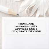Aangepaste adreslabels in vette hoofdletters etiket (Insitu)