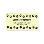 Aangepaste adreslabels plakken Afdrukken Afdrukken Etiket (Voorkant)