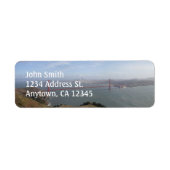 Aangepaste adreslabels voor Golden Gate Bridge Etiket (Voorkant)