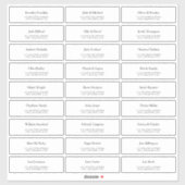 Aangepaste adreslabels voor huwelijksgasten sticker (Vel)