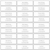 Aangepaste adreslabels voor huwelijksgasten sticker (Voorkant)