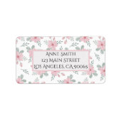 Aangepaste adreslabels voor retourzendingen, aange etiket (Voorkant)