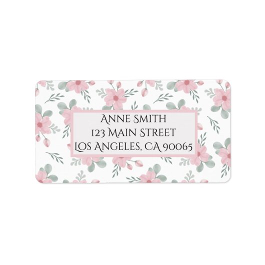 Aangepaste adreslabels voor retourzendingen, aange etiket (Voorkant)