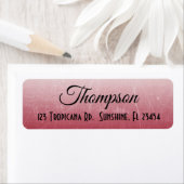 Aangepaste adreslabels voor rode verloop etiket (Insitu)